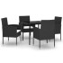 Juego de comedor para jardín 5 piezas