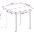 Set comedor de jardín 5 pzas y cojines ratán sintético