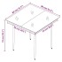 Set comedor de jardín 5 pzas y cojines ratán sintético y