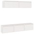 Muebles para TV 5 piezas madera maciza de pino