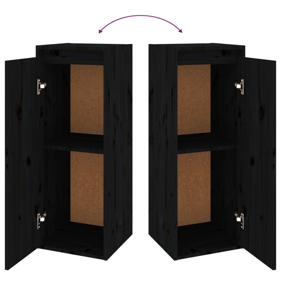 Muebles para TV 4 piezas madera maciza de pino