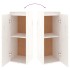 Muebles para TV 4 piezas madera maciza de pino