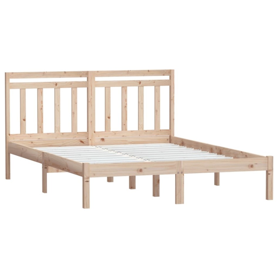 Estructura de cama madera maciza de pino 120x200