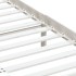 Estructura de cama doble de madera maciza blanco 135x190