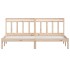 Estructura de cama de madera maciza de pino 200x200