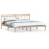 Estructura de cama de madera maciza de pino 160x200