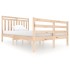 Estructura de cama madera maciza 120x200