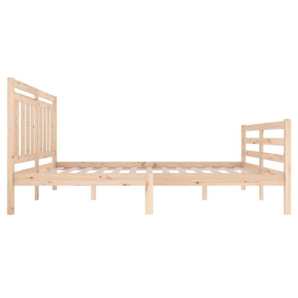 Estructura de cama madera maciza 120x200