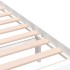 Estructura de cama de madera maciza blanca 140x200