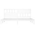 Estructura de cama de madera maciza blanca 180x200
