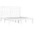 Estructura de cama madera maciza de pino blanco 135x190