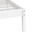 Estructura de cama madera maciza de pino blanco 135x190