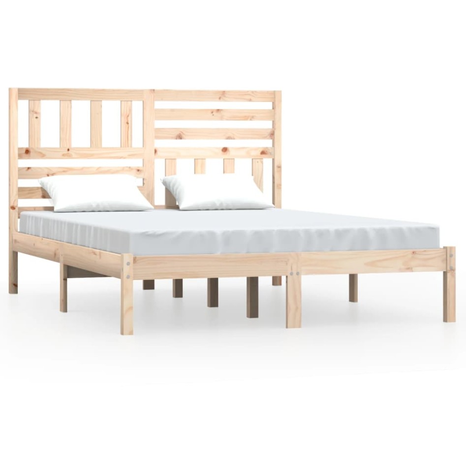 Estructura de cama madera maciza de pino 120x200
