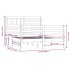 Estructura de cama doble pequeña de madera maciza 120x190