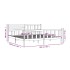 Estructura de cama de madera maciza negra 200x200