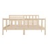 Estructura de cama de madera maciza super king 180x200