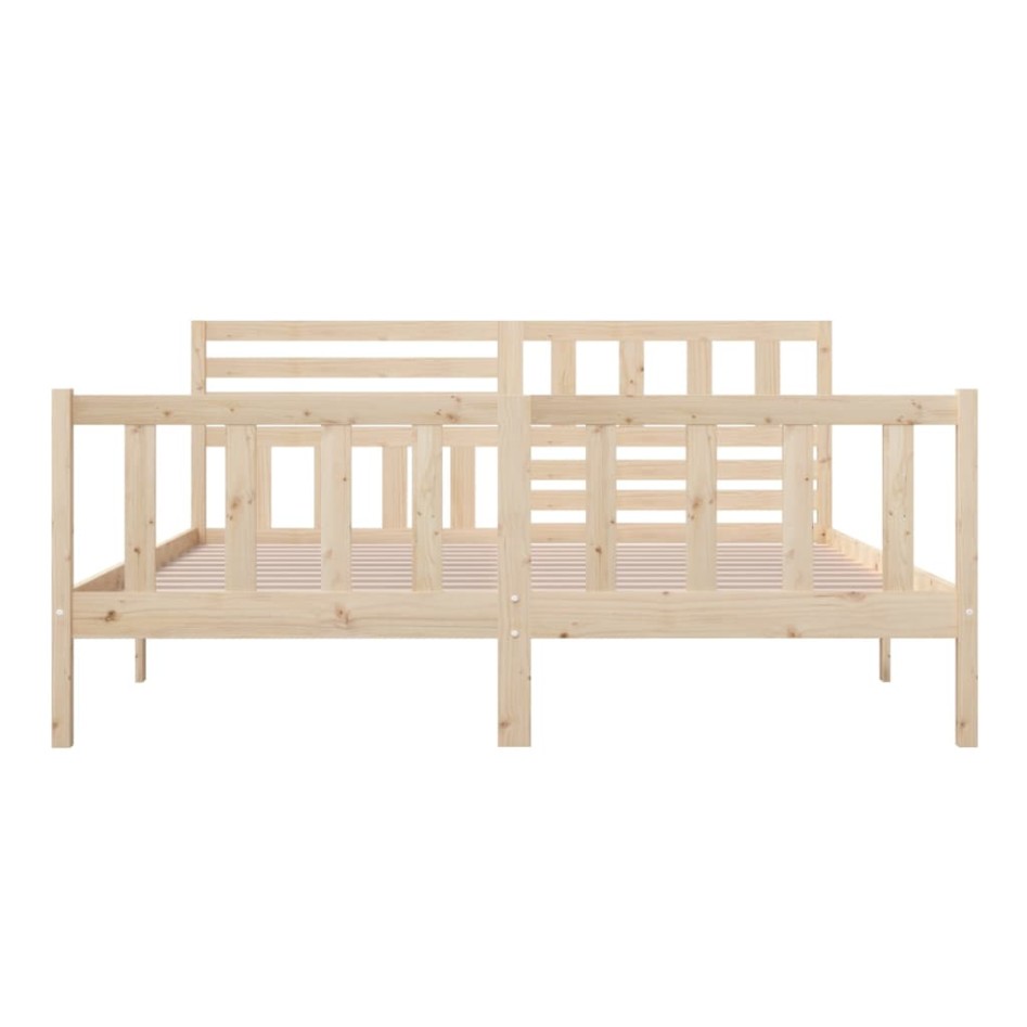 Estructura de cama de madera maciza super king 180x200