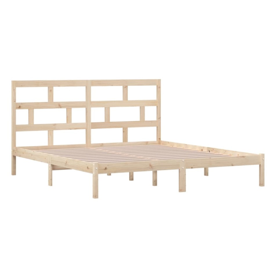 Estructura de cama de madera maciza super king 180x200