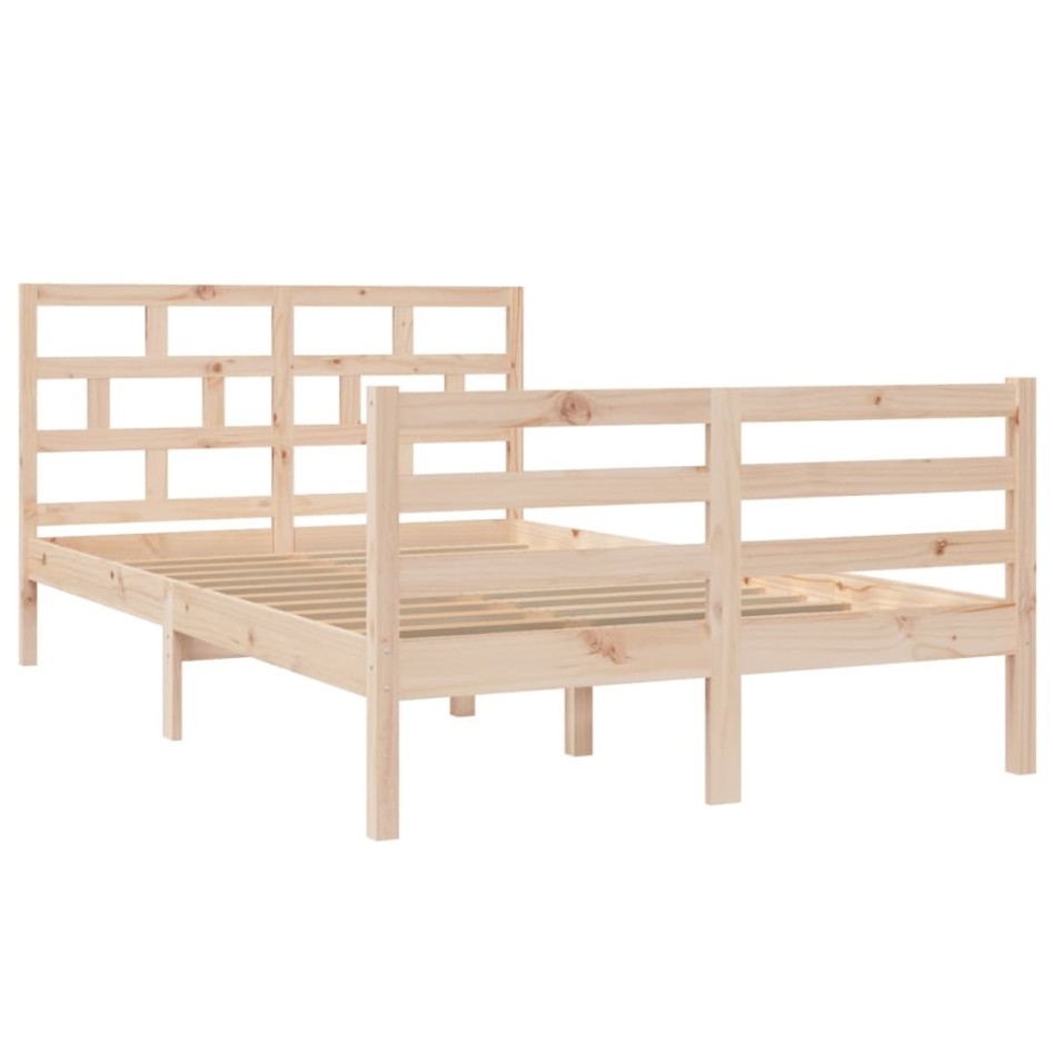 Estructura de cama madera maciza de pino 120x200