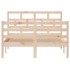 Estructura de cama madera maciza de pino 120x200