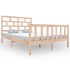 Estructura de cama madera maciza de pino 120x200