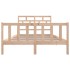 Estructura de cama de madera maciza de pino 140x200