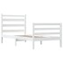Estructura de cama madera maciza de pino blanco 100x200