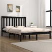 Estructura de cama madera maciza de pino negro 120x200 cm