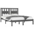 Estructura de cama madera maciza de pino gris 120x200
