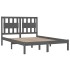 Estructura de cama madera maciza de pino gris 120x200