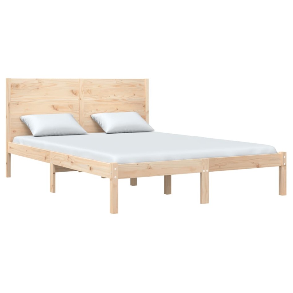 Estructura de cama madera maciza de pino 120x200
