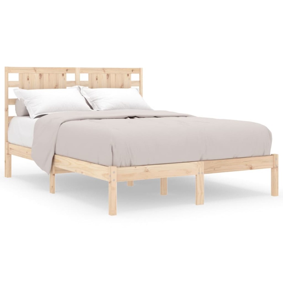 Estructura de cama madera maciza de pino 120x200