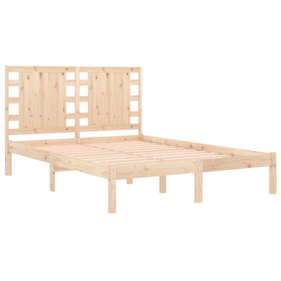 Estructura de cama madera maciza de pino 120x200