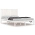 Estructura de cama madera maciza de pino blanco 135x190