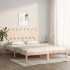 Estructura de cama de madera maciza de pino 160x200
