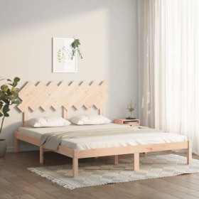 Estructura de cama de madera maciza de pino 160x200