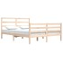 Estructura de cama de madera maciza de pino 160x200