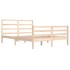 Estructura de cama de madera maciza de pino 160x200