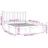 Estructura de cama madera maciza de pino negro 135x190