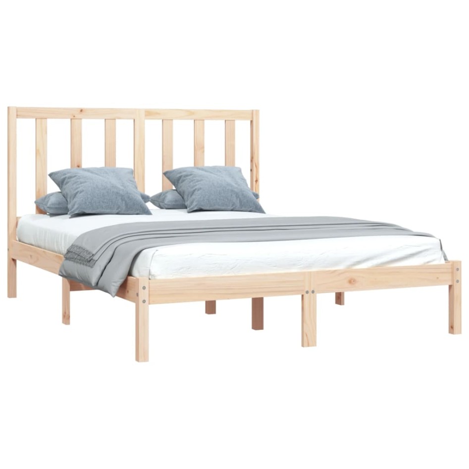 Estructura de cama madera maciza de pino 120x190