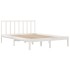 Estructura de cama de madera maciza de pino blanco 160x200