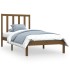 Estructura de cama madera maciza pino marrón miel 100x200