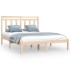 Estructura de cama de madera maciza de pino 160x200