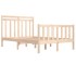 Estructura de cama madera maciza 120x190