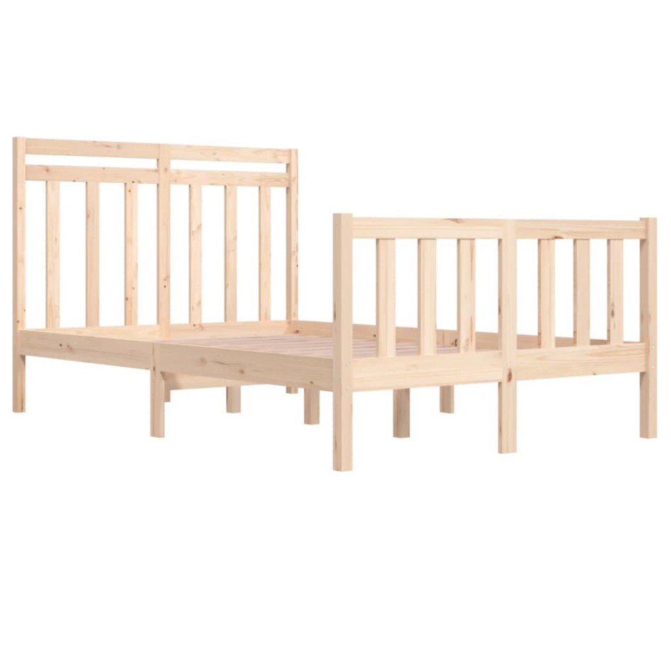 Estructura de cama madera maciza 120x190