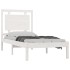 Estructura de cama madera maciza de pino blanca 100x200