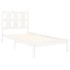 Estructura de cama madera maciza de pino blanca 100x200