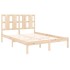 Estructura de cama madera maciza 120x190