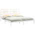 Estructura de cama madera maciza blanco Supe King 180x200