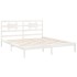 Estructura de cama madera maciza blanco Supe King 180x200